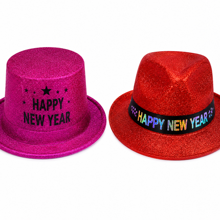 Glitter Happy New Year Party Hats