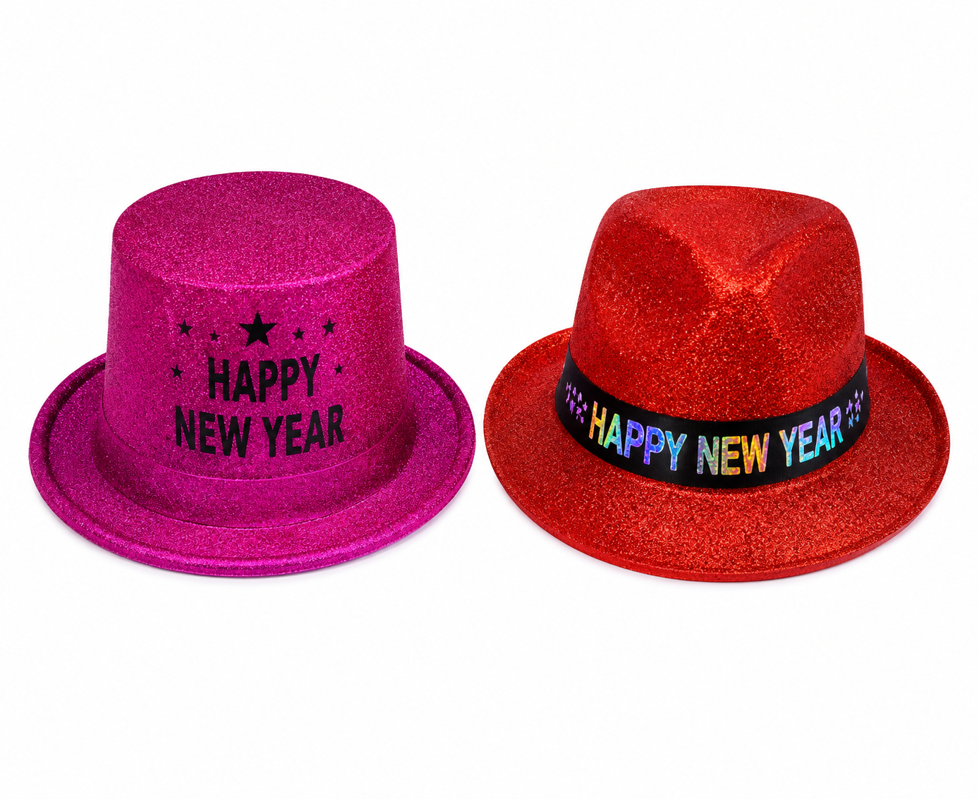 Glitter Happy New Year Party Hats