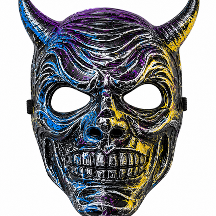 Devil Skull Halloween Mask – Horror Demon Costume Accessory
