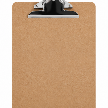 Hardboard Clipboard Writing Board with Metal Clip – Lightweight Portable Writing Surface