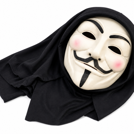 Halloween Anonymous Mask with Hood