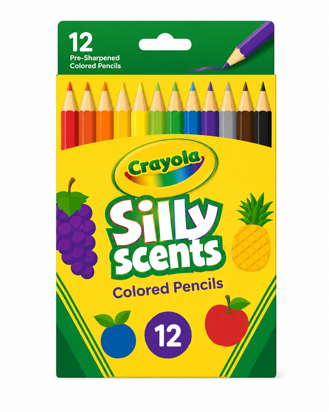 Crayola Scented Colored Pencils – 12 Vibrant Colors with Fun Fruity Scents