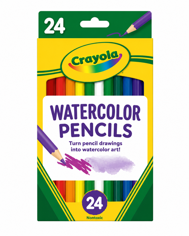 Crayola Watercolor Pencils 24 Pack – Vibrant Colors