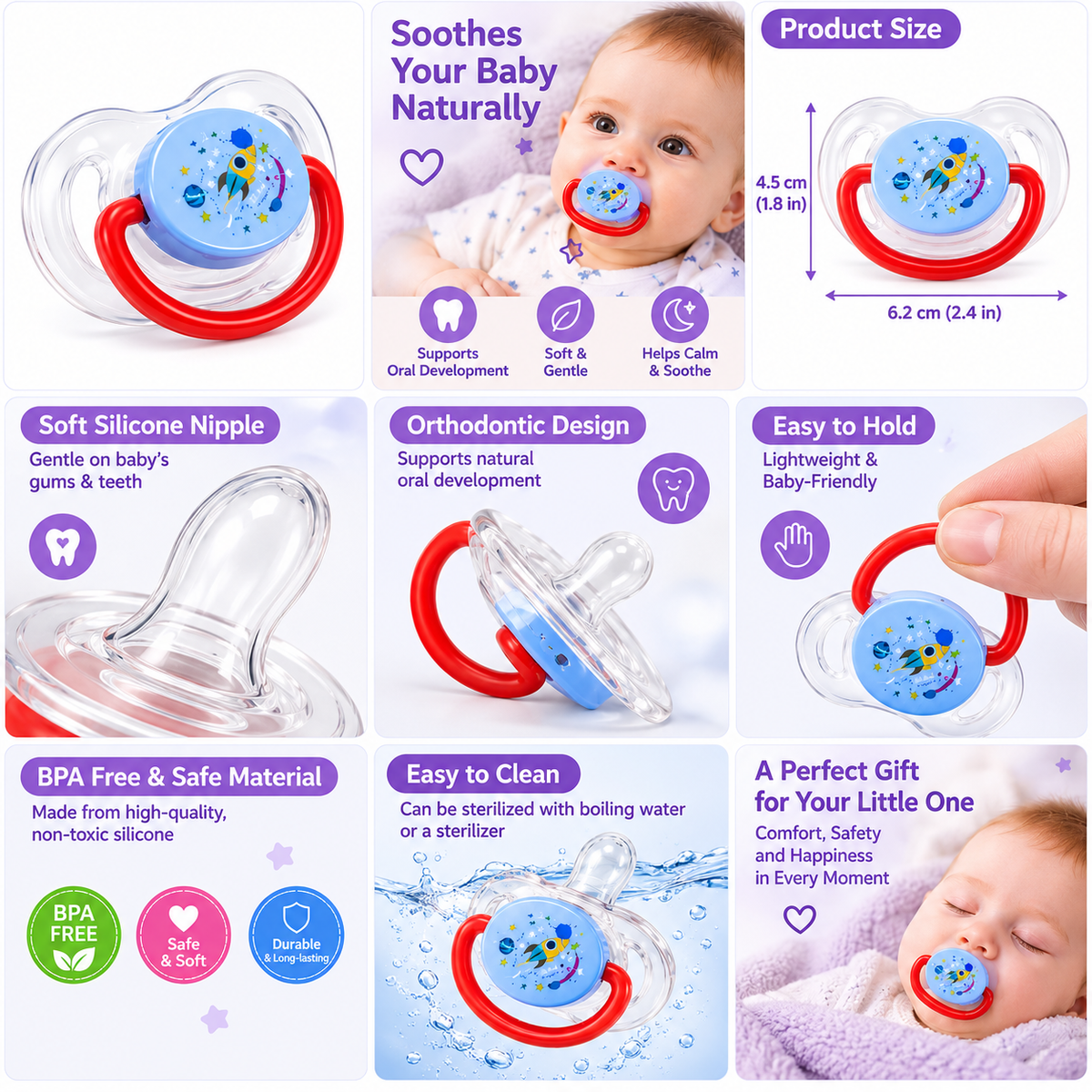 Baby Silicone Pacifier