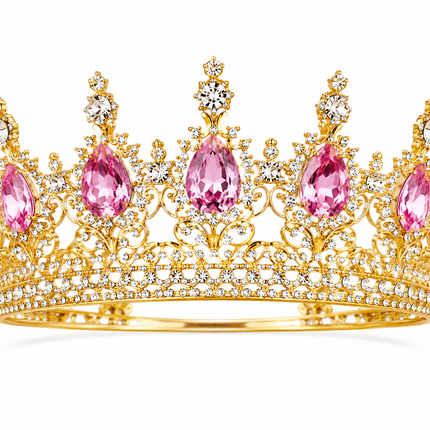 Pink Crystal Queen Crown