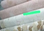 Waterproof Dining Table Cover with Gold Marble Design - 1.37 x 20 m