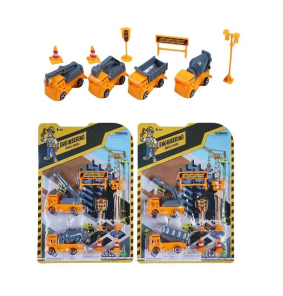 Kids Construction Vehicle Toy Set