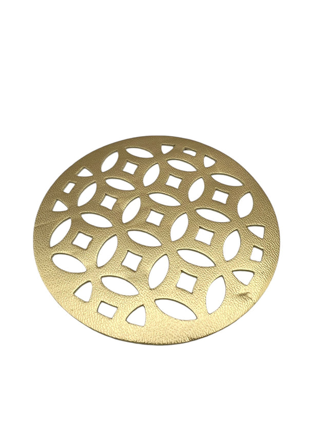 6Pk Silver and Gold Coaster – 10 cm