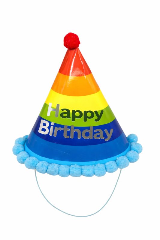 Birthday Party Hat-Rainbow