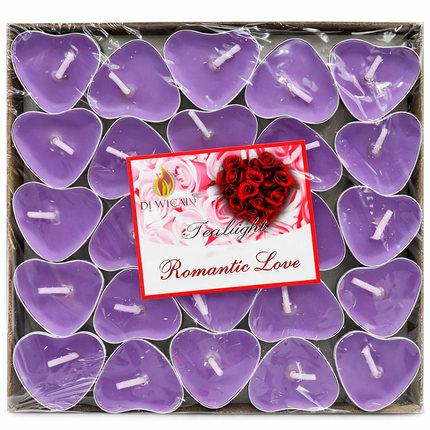Heart Shape Tealight candles -50ct