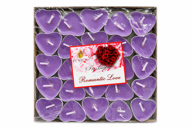 Heart Shape Tealight candles -50ct