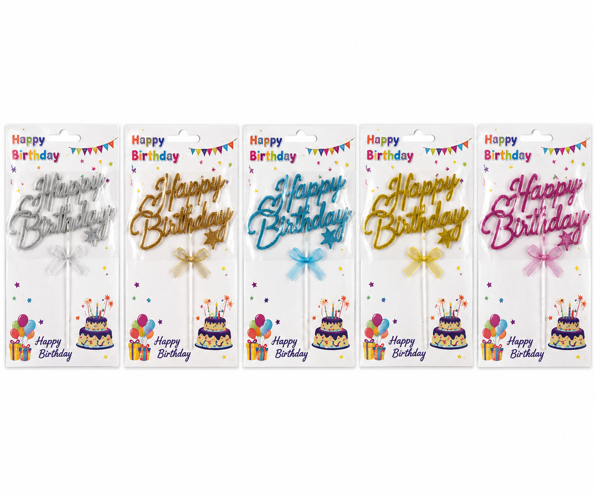 Birthday Cake Topper 12ct