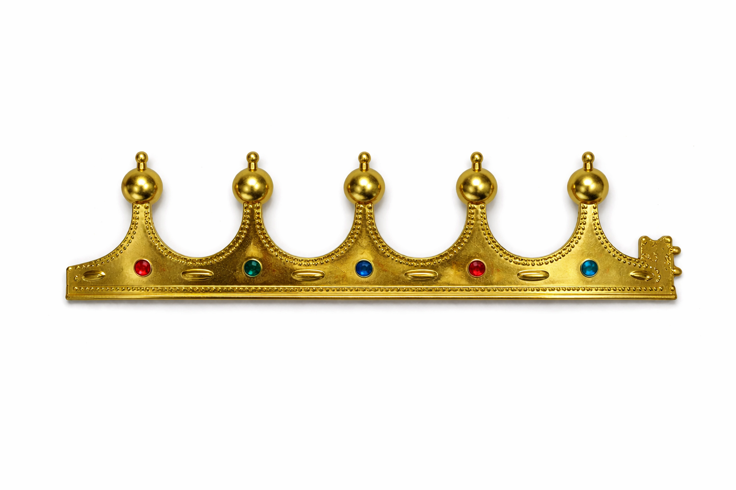 Gold Royal King Plastic Crown Costume accessory