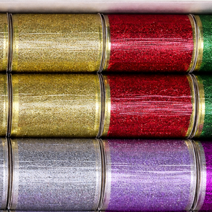 Elegant Touch Glitter Ribbons Collection -  3 yards long