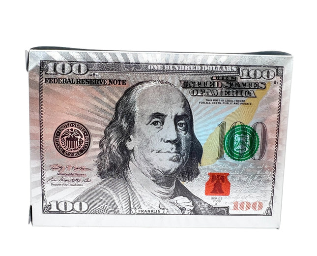 Playing Cards – US Dollars Theme, Glossy Silver