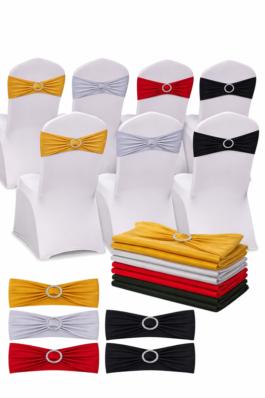 Spandex Chair Sashes(10ct)-3 colors