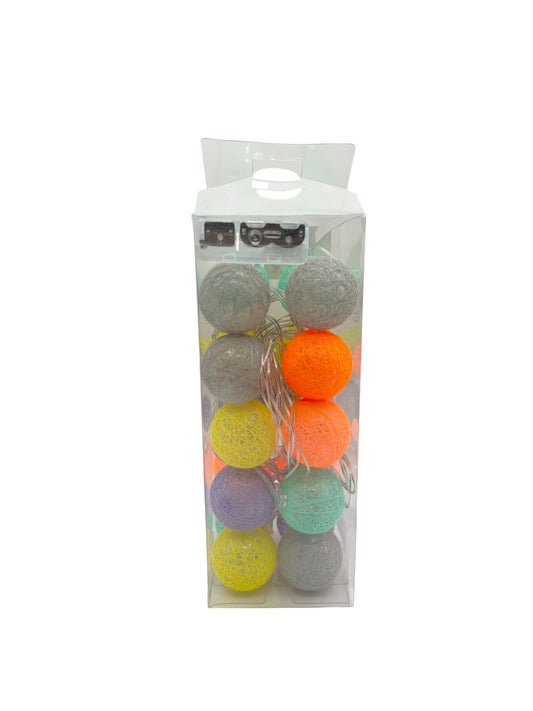 LED Light – 4m, 20 Lights, Warm White, Battery Operated with PVC Box