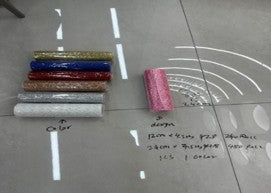 Fabric Roll - 24cm x 4.5m asst colors