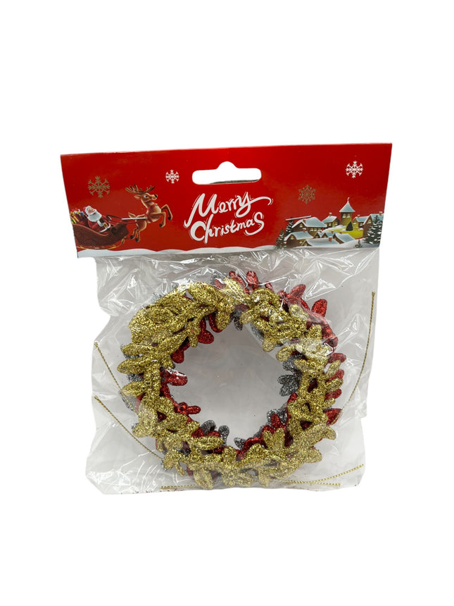 Round Garland Shaped Christmas Decoration