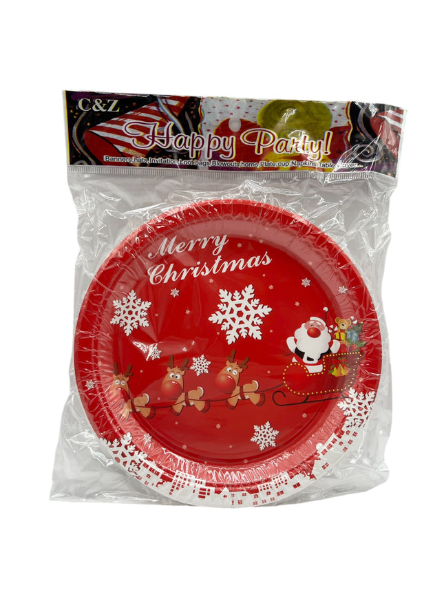 Christmas Themed Paper Plates
