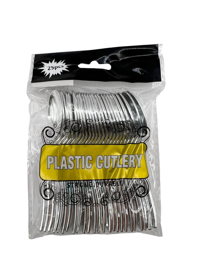 Plastic Cutlery – 3 Different Colors