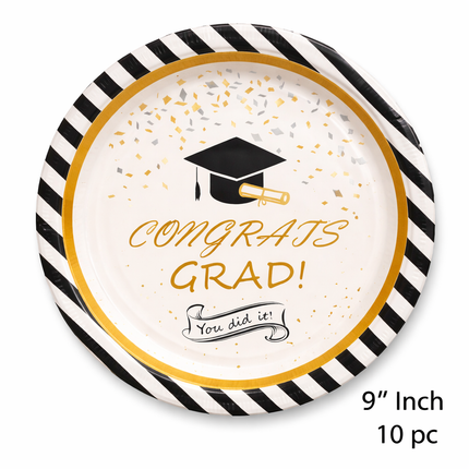 9" Graduation Plates (10ct)
