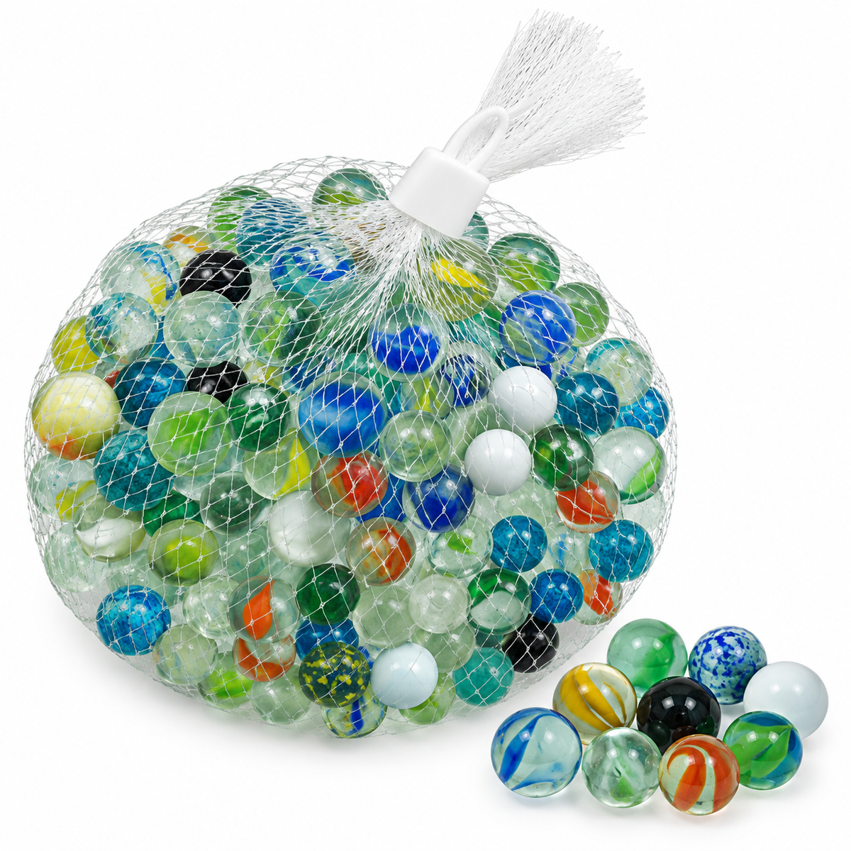 Assorted Color Glass Marbles