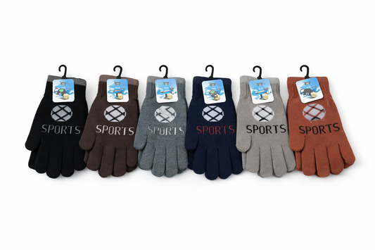 Cozy Comfort Dark Multicolor Gloves - Boys