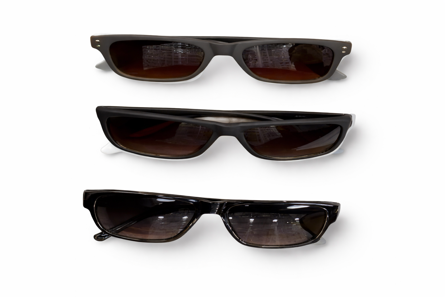 Slim Rectangular Sunglasses with UV Protection for Men & Women
