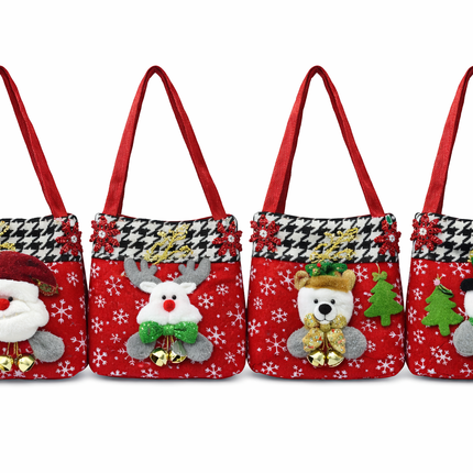 Festive Christmas Gift Bag - 5 design mix