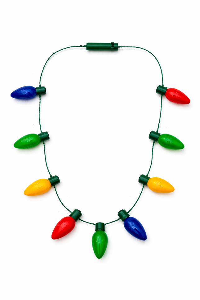 Christmas Light bulb Necklace