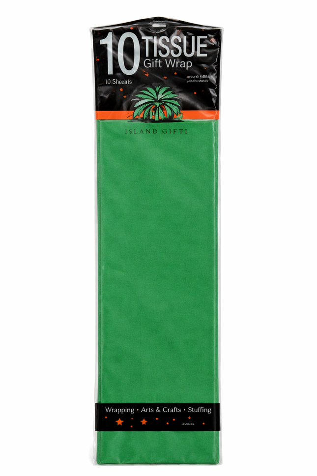 10ct Green Tissue Paper