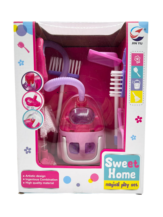 Kids' Vacuum & Cleaning Play Set – Multi-Piece Housekeeping Kit