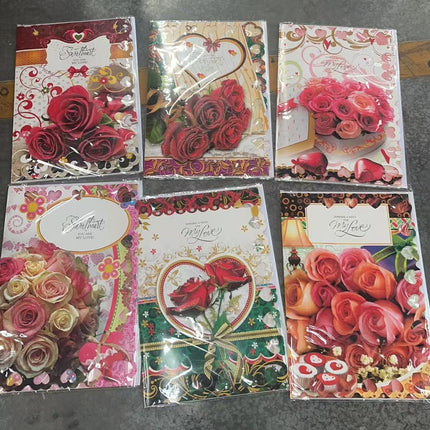 Endless Love Valentine Greeting Cards - Mix of 4 designs