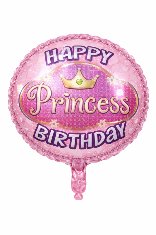 18" Inflatable Birthday Balloon-Princess