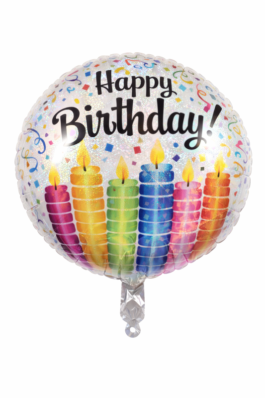 18" Inflatable Birthday Balloon-Birthday Candles