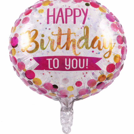 18" Inflatable Birthday Balloon -Dots