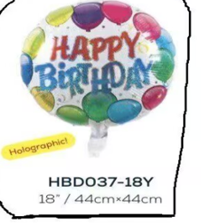 18" Inflatable Birthday Balloon