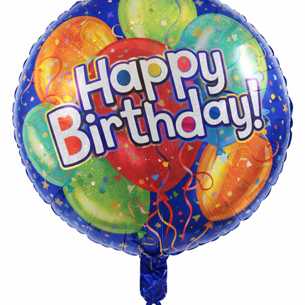 18" Inflatable Birthday Balloon- Asst colors