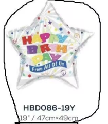 18" Inflatable Birthday Balloon STAR