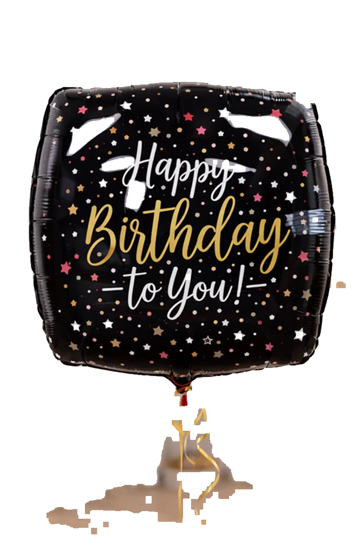 18" Inflatable Birthday Balloon- Square