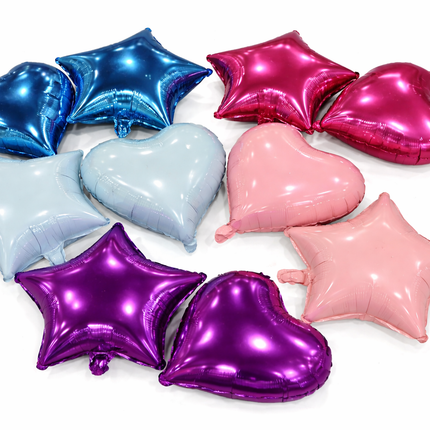 Round shape Balloons- Gold, Silver, Red, Royal Blue, Hot Pink, Black, White
