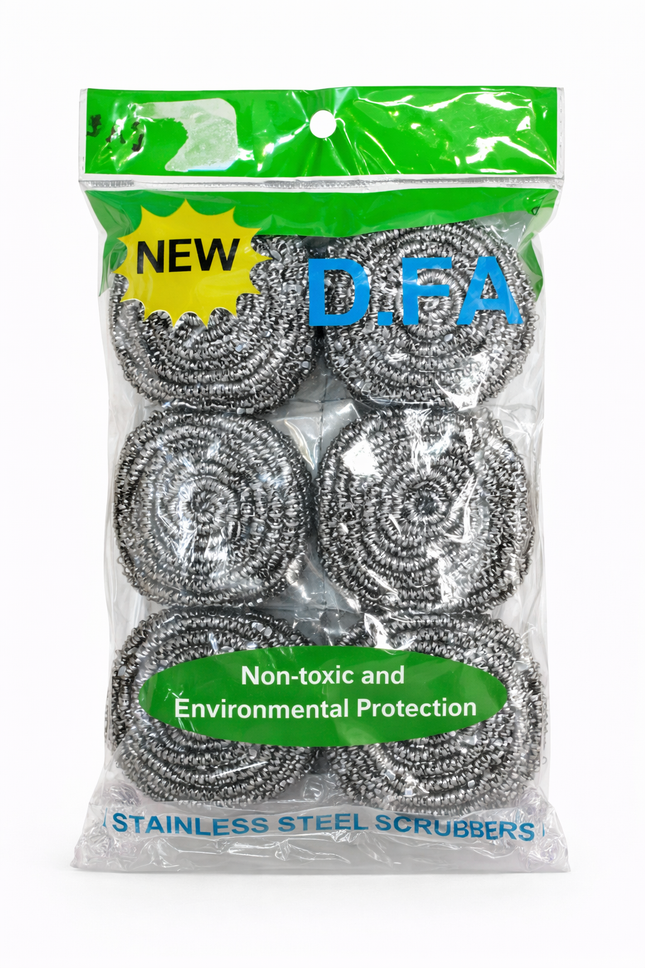 Stainless steel Scrub set-6pk