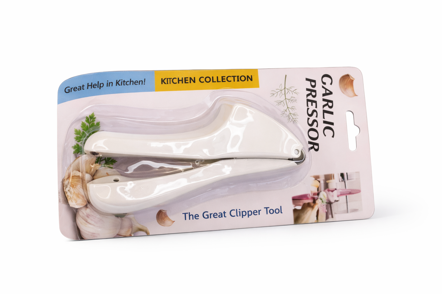 White Kitchen Garlic Pressor