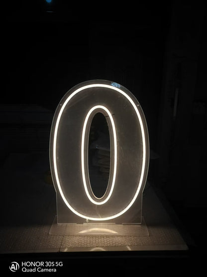Led Numbers - 60 x 40 cm