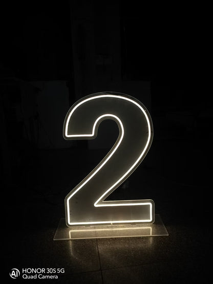 Led Numbers - 60 x 40 cm