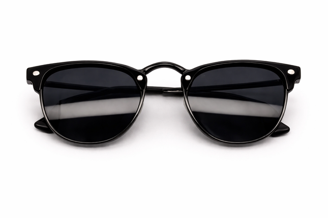 Classic Round Black Sunglasses for Men & Women