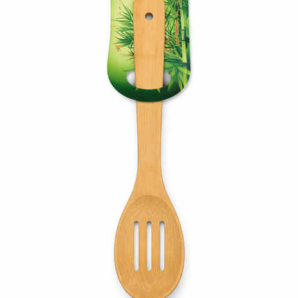 Bamboo Slotted Spoon(64)-30cm