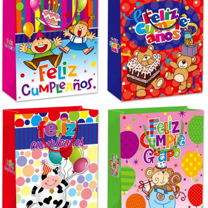 Medium Gift Bag-Spanish Birthday designs-18x24x8.5cm