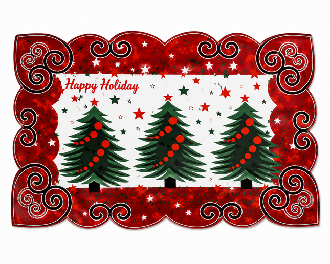 Festive Christmas Table Mat 28 x 42 cm